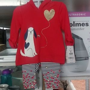 Baby glitter dog outfit